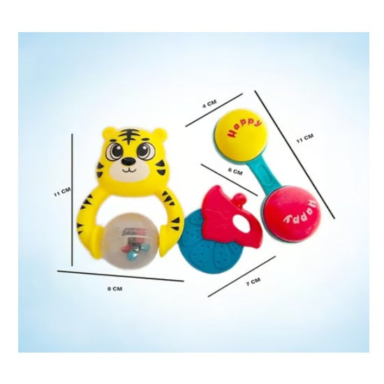 Fablue Baby Rattle Toys Set (Multicolour)
